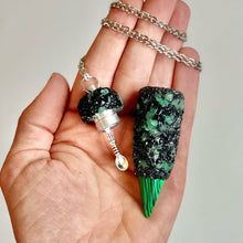 Pill Necklace - Green and Black