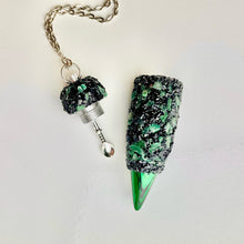 Pill Necklace - Green and Black