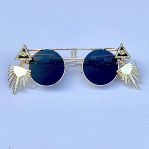 Black and Gold Sunglasses