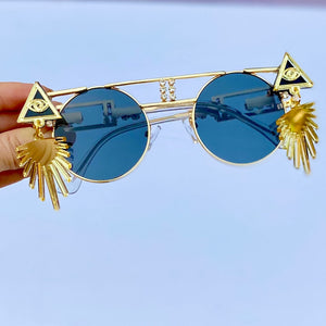 Black and Gold Sunglasses