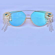 Blue Evil Eye Sunglasses