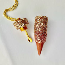 Bronze Snuff Pendant With Spoon