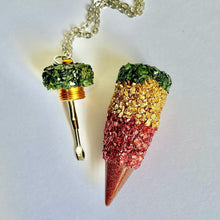 Bronze Snuff Pendant With Spoon