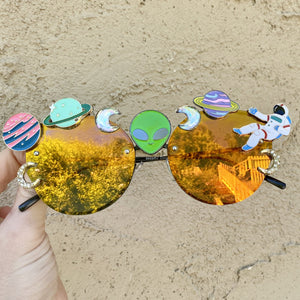 Space Sunglasses-Rave Fashion Goddess