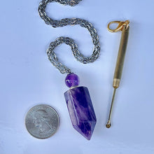 Cruel Intentions Rosary Necklace in Amethyst real stone 