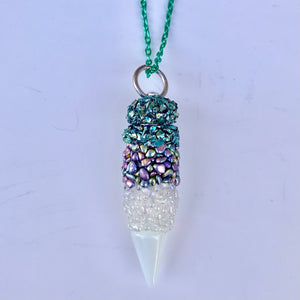 Crystal Stash Necklace With Spoon
