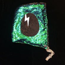 Techno Sequin Hood Rave Music Festival EDC Outfits Custom DirtyBird Symbol Mermaid Campout EDM Fur Infinity Shirt Scarf Spirit Hood Clothing-Rave Fashion Goddess