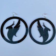 DJ Logo Mirror Earrings-Rave Fashion Goddess