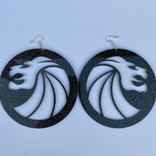 DJ Logo Mirror Earrings-Rave Fashion Goddess