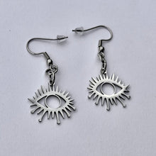 Evil Eye Earrings Silver