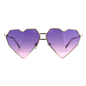 Geometric Heart Sunglasses