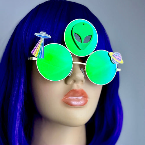 Green Alien Sunglasses