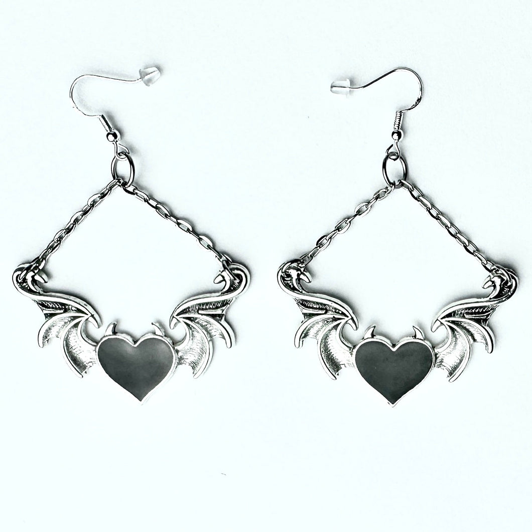 Heart Dangle Earrings