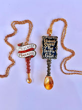 Mischief Managed Custom Tiny Festival Spoon Pendant Necklace