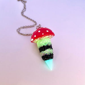 Crystal Mushroom Necklace