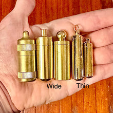 Gold Snuff Bullet Pendant