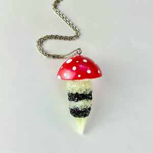 Crystal Mushroom Necklace