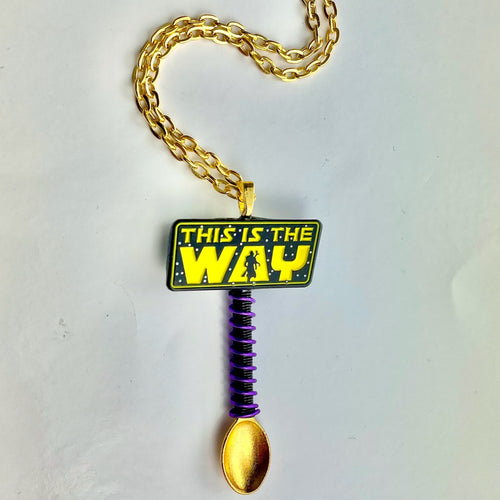 Mandalorian Snuff Spoon Necklace- This is The Way