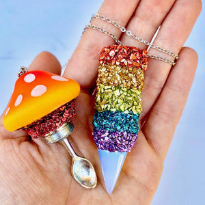 Mushroom Necklace-Rave Fashion Goddess