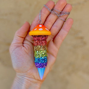 Mushroom Necklace-Rave Fashion Goddess