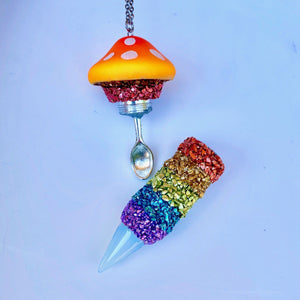 Mushroom Necklace-Rave Fashion Goddess