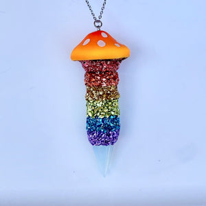 Mushroom Necklace-Rave Fashion Goddess