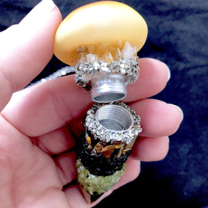 Mushroom Pendant-Rave Fashion Goddess