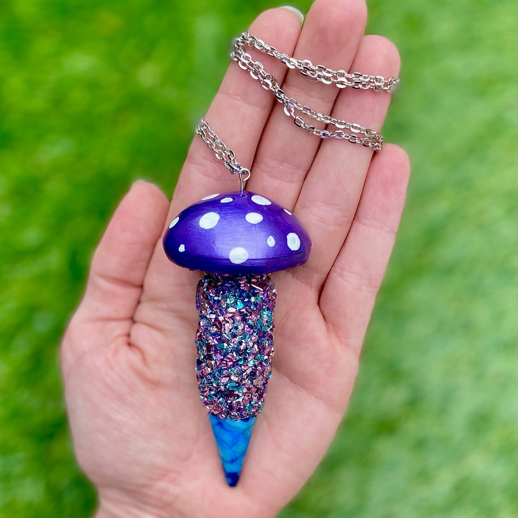 Mushroom Pendant Necklace