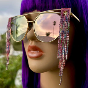 Pink Rhinestone Sunglasses