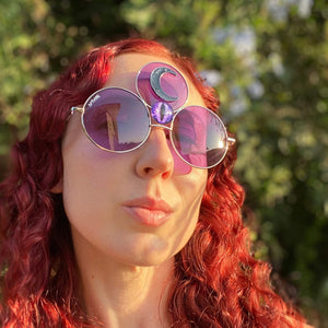 Prince Third Eye Sunglasses-Rave Fashion Goddess