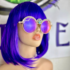 Purple Wire Wrapped Sunglasses