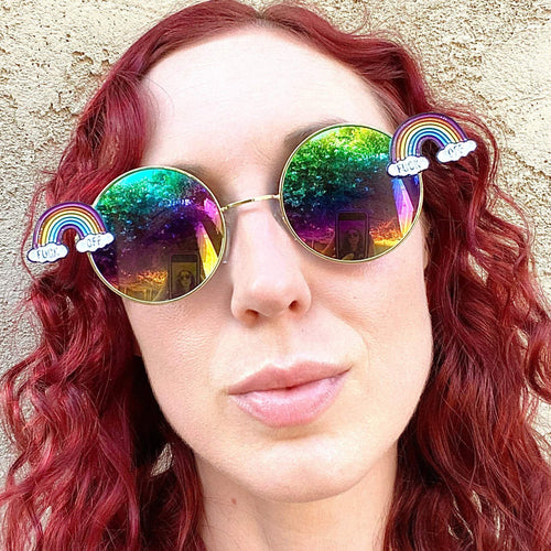 Rainbow Sunglasses-Rave Fashion Goddess