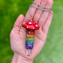 Glass Mushroom Necklace