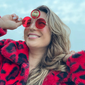 Red Round Sunglasses