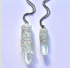Iridescent Spoon Necklace