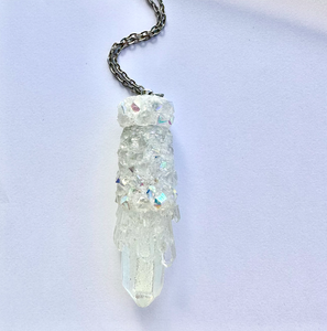 Iridescent Spoon Necklace