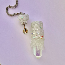 Iridescent Spoon Necklace