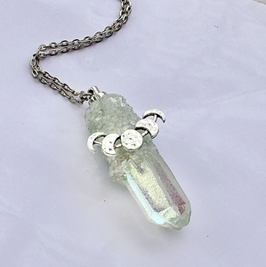 Iridescent Spoon Necklace