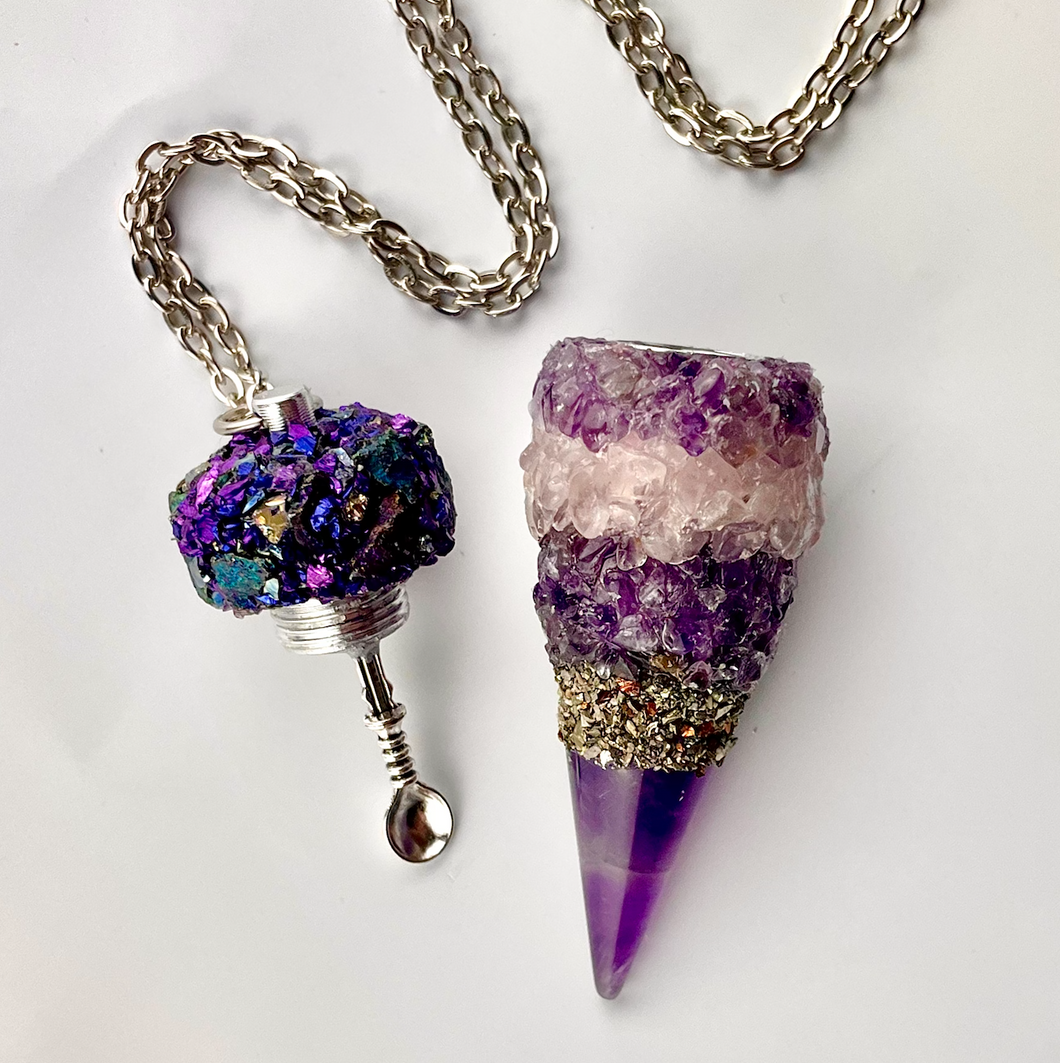Stone Vial With Spoon