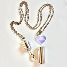 Silver Snuff Necklace With Spoon