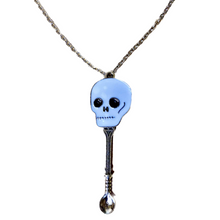 Skull Snuff Necklace With Spoon