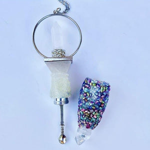 Snuff Pendant With Spoon-Rave Fashion Goddess