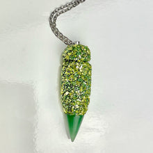 Snuff Spoon - Gold and Green