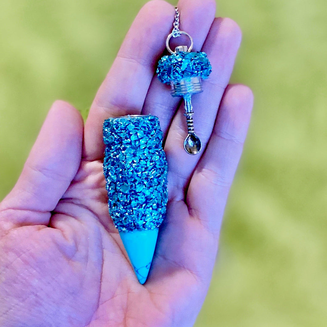 Snuff Spoon - Light Blue