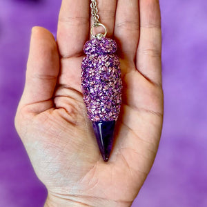 Spoon Pendant Purple