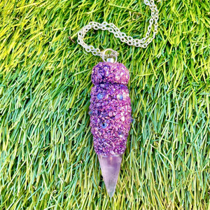 Spoon Pendant Purple