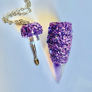 Spoon Pendant Purple