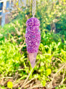 Spoon Pendant Purple
