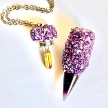 Spoon Pendant Purple