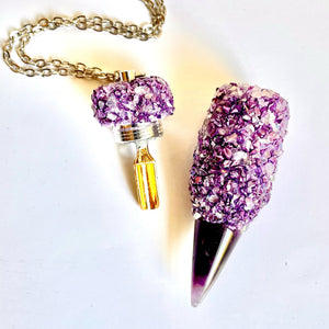 Spoon Pendant Purple